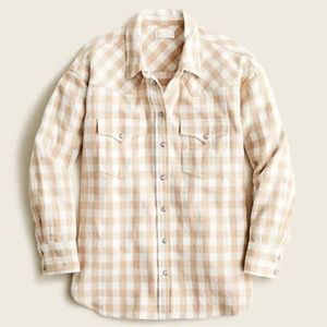 J. Crew relaxed fit Jacket Shacket Buffalo plaid